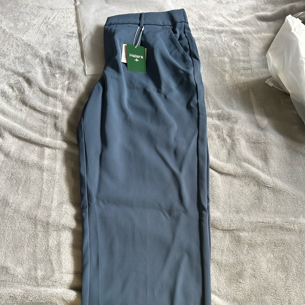HALARA - High-Waisted Work Pants - Coronet Blue - Petite Large